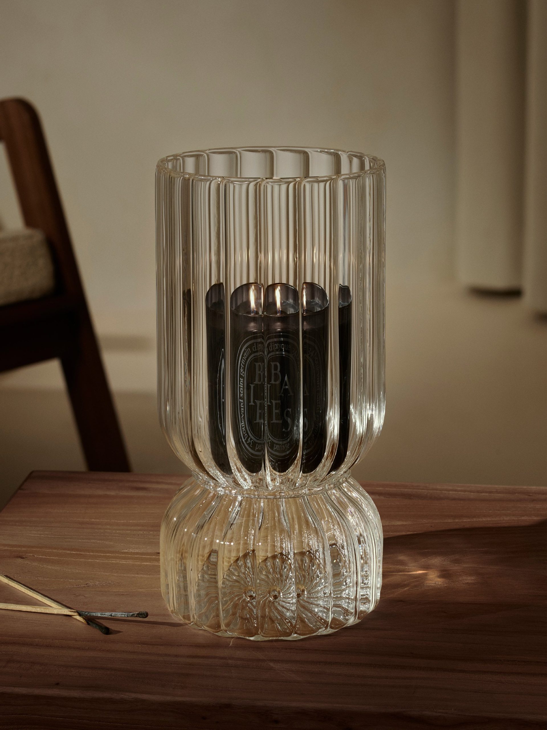 Ribbed candle holder - For classic and medium candles - Image 3