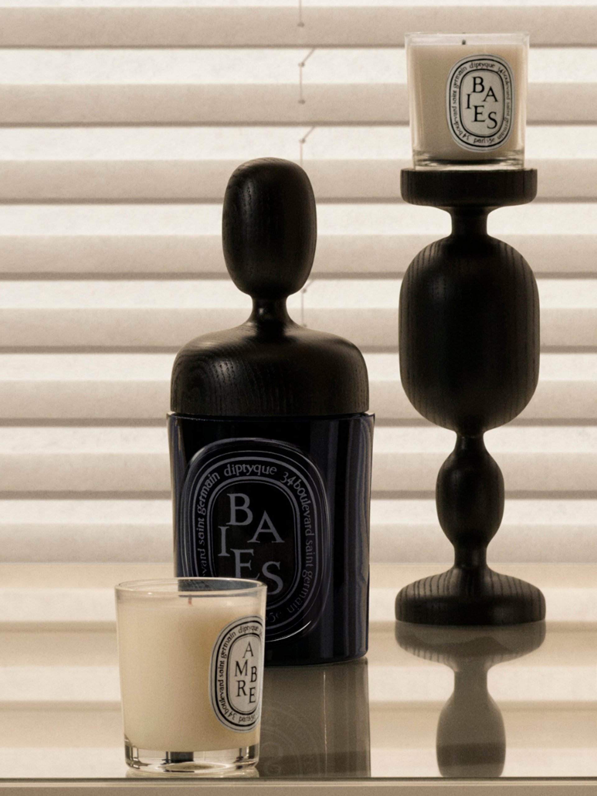 Black Volute lid - For medium candle - Image 4