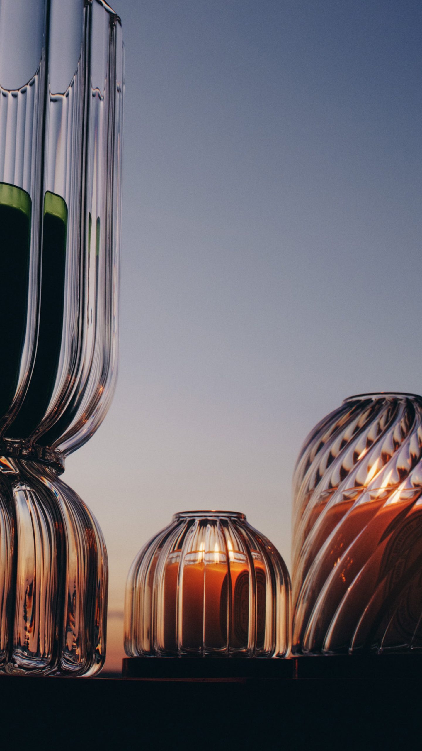 Ribbed candle holder - For miniature candles - Image 5