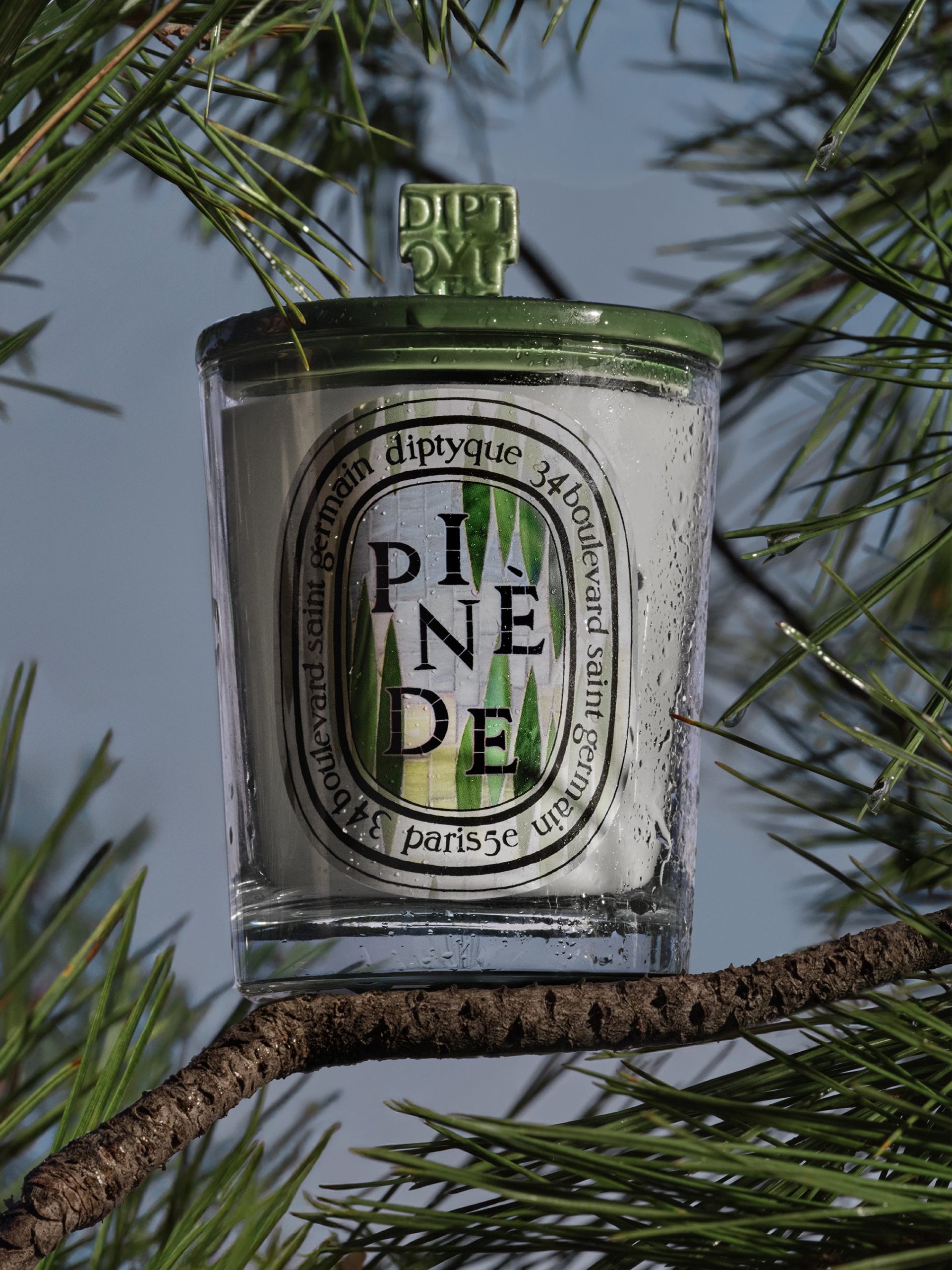 Pine Grove Green Pyramid Lid - For classic candles - Image 3