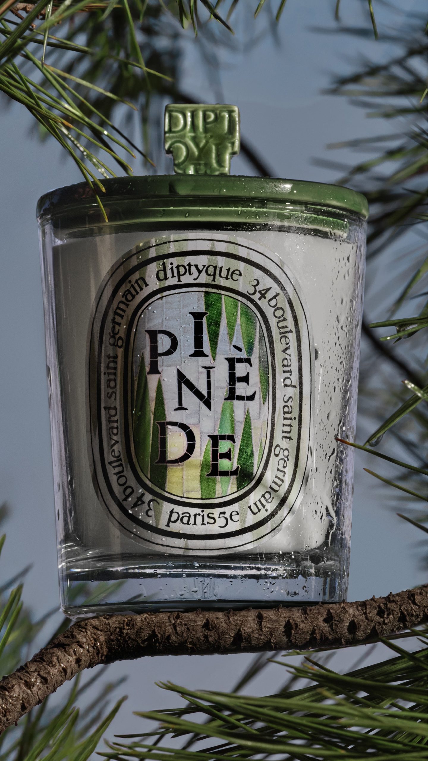 Pine Grove Green Pyramid Lid - For classic candles - Image 4