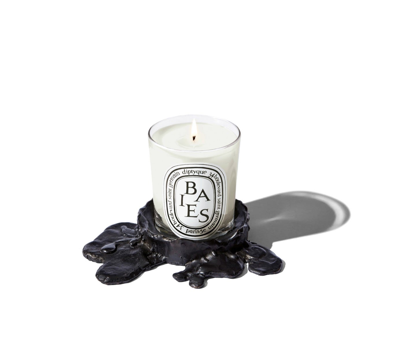 Small black bronze candle holder - For classic candles - Image 8