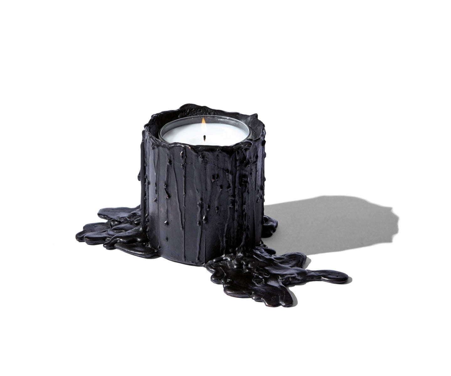 Large black bronze candle holder - For classic candles - Image 9