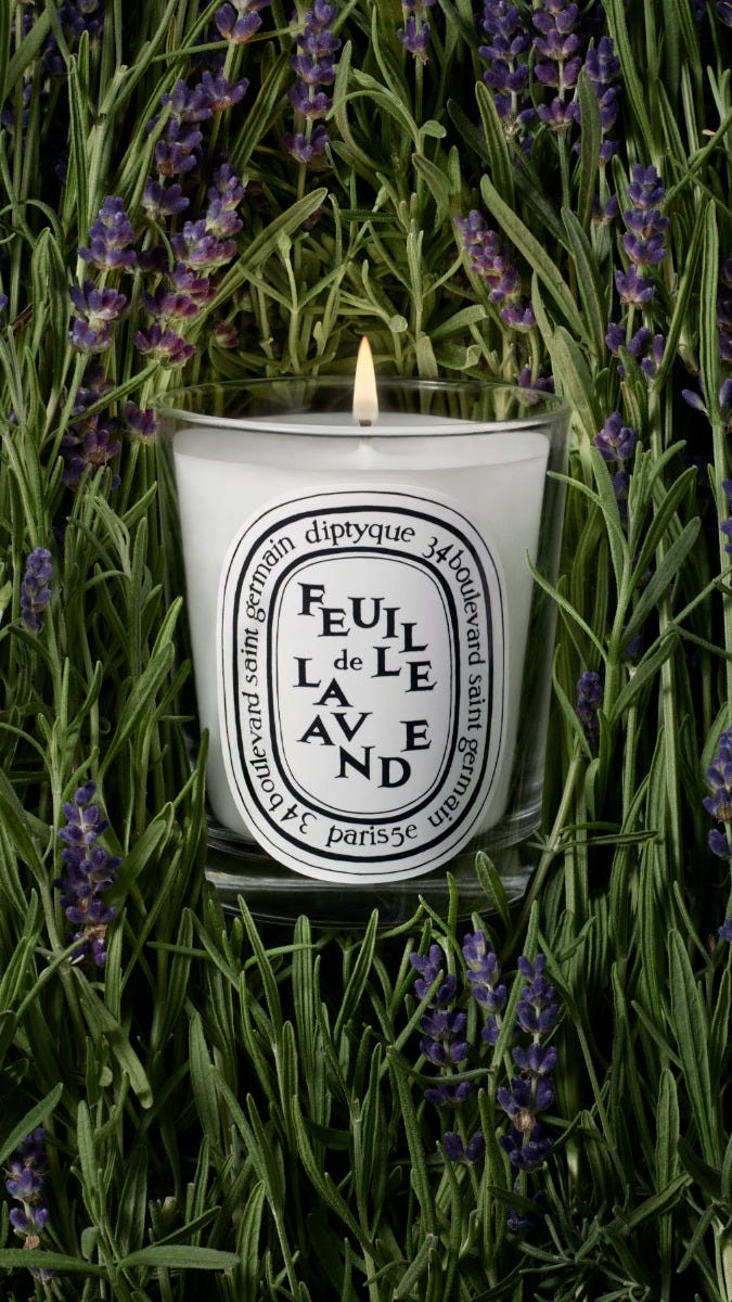 Feuille de Lavande (Lavender Leaf) - Small Candle - Image 4